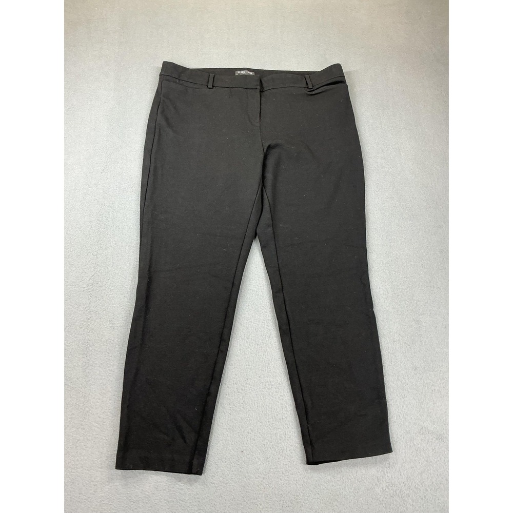 Eileen Fisher Pants Womens Petite Medium Black‎ Ankle Pull On Tapered Stretch